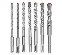 7 PCS Bit Bit Set Cemented Carbide Cross Many redonda de 160 mm Brotador de perforación de concreto