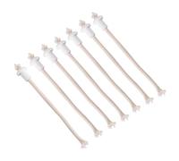 7 Piezas Mecha de Lámpara, Mechas de Algodón con Soportes de Cerámica, Mecha de Reemplazo Resistente para Antorcha Botella de Vino Vela de Aceite Lámpara Mechas de Queroseno