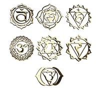 7 unidades de pegatinas de metal con geometría sagrada, flores delicadas, decorativas, chacras, artesanías, pegatinas, pirámide de arte de resina, rellenadores de forma