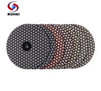 7 unids/set almohadilla de pulido en seco de 7 pulgadas almohadillas de pulido de piedra flexibles afiladas de 180mm para disco de lijado de hormigón de piedra de mármol de granito 7 Pieces 7 pulgadas