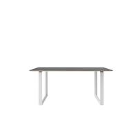 Muuto Mesa 70/70 170x85 cm Black linoleum-Plywood-White