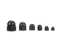 70 Piezas Cúpula Negro Tuerca Tornillos Hexagonales Perno Cubierta Tuercatuercas Bellotas Tuerca Ciega en Forma de M3/m4/m5/m6/m8/m10 Negro (opcional)(negro)
