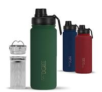 720°DGREE Botella Térmica “noLimit” + Infusor de frutas - 530ml - Acero inoxidable, A prueba fugas, Para bebidas con gas, Tapón rosca -Ideal para niños, escuela, oficina, deporte, exterior