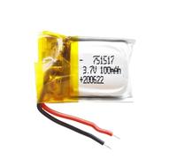 751517 3,7 V 100 mAh 1/4/10 Piezas(1PCS)