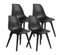 7H SEVEN HOUSE Pack 4 Sillas de Comedor Nórdicas Aroa en Polipropileno para Interior y Exterior 7house