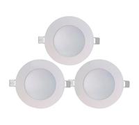 7hSevenOn Pack 3 Downlight LED Ultraslim Empotrable Redondo 8W 600lm Ø10,5cm 4000K Blanco 7hSevenOn