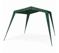 7house Gazebo Plegable para Jardín con Estructura de Acero 330x330x240cm 7house