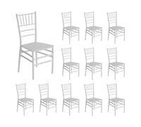 7house Pack 12 Sillas para Catering Apilables Dorothy 45x43x88cm 7house