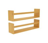 7house Pack 2 Estantes de Pared en Bambú Canoply 14x57x10cm 7house