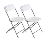 7house Pack 2 Sillas Plegables de Resina Garden 45x44.5x79cm 7house