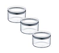 7house Pack 3 Recipientes Herméticos para Alimentos Pequeño Redondo Ø10.5x7.5cm 7house
