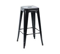 7house Taburete Medio Industrial Apilable de Acero 43x43x76cm 7house