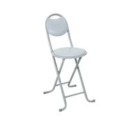7house Taburete Plegable Acolchado Basic con Respaldo 35x43x73cm 7house