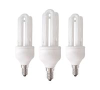 7hSevenOn Pack 3 Bombillas CFL Bajo Consumo 3U E14 15W 825lm 2700K 7hSevenOn