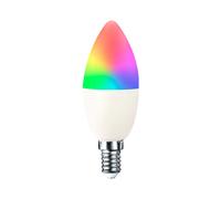 7hSevenOn Premium Bombilla LED Vela Smart WiFi E14 5W Equi.35W 450lm RGBWW Regulable vía Smartphone/APP 25000H 7hSevenOn Premium