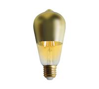 7hSevenOn Vintage Bombilla LED Edison Cúpula Oro E27 6W Equi.45W 600lm 15000H 7hSevenOn Vintage