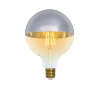 7hSevenOn Vintage Bombilla LED Globo G120 Cúpula Plata E27 8W Equi.60W 806lm 2100K Vintage 15000H 7hSevenOn Vintage
