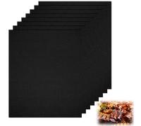 8 Alfombras BBQ Grill Mat, 40 X 33 cm Antiadherente para Barbacoa | Barbacoa Exterior, Estera de Parrilla, Para Parrilla de Carbón, Apto para Carne y Pescado