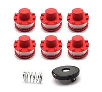 8 bobinas de repuesto para desbrozadora Einhell GE-CT 36/30 Li E SOLO AGILLO 36/255 BL AGILLO 18/200 (repuesto: 3405096), 6 bobinas de hilo + 1 tapón de bobina + 1 resorte