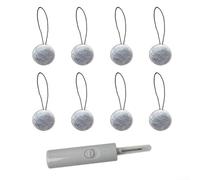 8 cierres de sábanas antideslizantes con gancho de ganchillo, soportes para funda de edredón y clips de manta, para cama, no, para coser accesorios de ropa de cama para asegurar sábanas (gris)