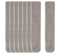 8 fundas de tela para cepillo retráctil de limpieza de polvo, paño de repuesto lavable para polvo retráctil, plumero de mano de microfibra para húmedo y seco (gris)