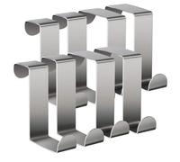 8 ganchos de puerto,gancho de puerta de acero inoxidable en forma de Z reversible gancho+16 almohadilla de protección de espum película protectora de plástico desmontable,Standart,Cajón,Armario de