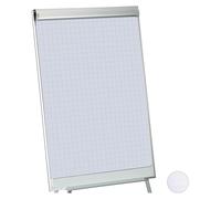 8 hojas para rotafolio, papel de modulación cuadriculado, bloc de 50 hojas, 60 g/m², perforación de 6 agujeros, 57,5 x 81 cm, color blanco