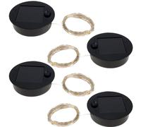 8 luces solares de repuesto con 30 luces LED de 7 cm, tapa de farol, pieza de repuesto para linternas colgantes al aire libre, luces solares LED para decoración de jardín y patio (8 piezas)