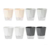 8 macetas de riego automático con caja de almacenamiento de agua y cuerda de absorción para suministro automático de humedad, perfectas para uso doméstico y jardín (tamaño grande)