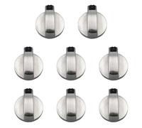 8 Perillas De Estufa, Perillas De Control De Quemador De 6mm, Interruptor De Rango De Gas Giratorio De Metal Para Reemplazo De Control De Máquina De Estufa De Cocina