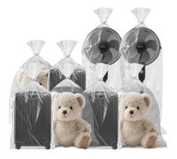 8 Piezas Bolsas de Almacenamiento Extra Grandes de Plástico Transparente, bolsas de plástico planas grandes, gruesas y duraderas, se aplican a edredones, maletas, juguetes