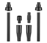 8 Piezas Cabezal Rociador de Fuente de Plástico Negro | Instalación Sencilla y Uso Fácil, Combinable en Varias Boquillas, Accesorio para Fuentes y Bombas