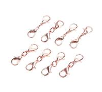 8 Piezas Cierres de Langosta Dobles Collar Pequeño Extensores de Pulsera Conector de Doble Garra Cierre de Extensión de Joyería Fácil de Usar Conector de Cierre de Collar Pulsera Extensor de Cadena