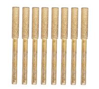 8 Piezas de Ruedas de Afilado de Diamante de Alta Dureza Afilador de Motosierra de Diamante Kits de Afilador de Cadenas de Metal con Mangos Largo Kit de Limas de Repuesto(3 * 4.8mm)