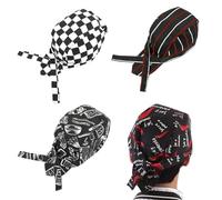 8 Piezas Gorro Cocinero, Gorra De Cocinero Unisex, Gorros De Chef Panaderos, para Adultos, Hotel, Restaurante