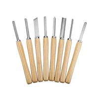 8 piezas Juego de torneado de cincel de torno de madera, Juego de cincel de torneado de madera, Herramientas para torno de madera