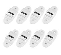 8 Piezas Pasacintas Persiana Guía de Correa Persiana Enrollable con Junta de Cepillo, para Correas de hasta 14 mm de Ancho, Espaciado de Orificios de 40 mm (60x23mm)