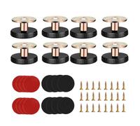 8 Piezas Patas para Muebles Ajustables 27-40 MM, Se Pueden Perforar o AutoadhesivasArañazos, Pies De Cama Ajustables Patas Regulables con Almohadilla Antirrayas(A)