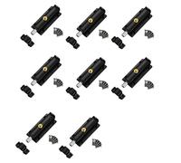 8 Uds Cerradura de botón de seguridad antirrobo, cerradura de hebilla para puerta de baño, pestillos de puerta de resorte automático, Hardware de perno, Hardware de botón de seguridad antirrobo
