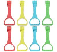 8 Uds. De anillos para tirar hacia arriba para bebé, parque infantil de 4 colores, accesorios para cuna de asistente para caminar de plástico colgante, herramienta de práctica para niños pequeños
