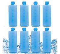 8 unidades de acumuladores de frío para bolsas de refrigeración, bloques de congelación reutilizables, para aire acondicionado, baterías de congelación para cajas frigoríficas, duraderas, extra frías