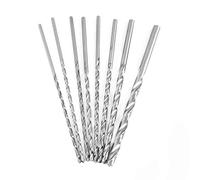 8 Unids Juego de Herramientas de Brocas Extra Largo Acero de Alta Velocidad Recto Vástago Giratorio 4-10mm Para Madera Aluminio Plásticos