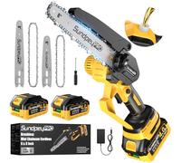 8 y 6 Pulgadas Mini Motosierra Bateria 8000mAh - 21V Sierra Electrica Podar Arboles, Sin Escobillas, Ajuste Sin Herramientas, Motosierra Electrica Pequeña de Mano podar Arboles