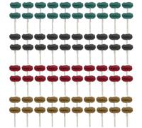 80 discos abrasivos de 25 mm, con herramienta giratoria de mango de 3 mm, para herramientas rotativas Dremel para pulir y lijar vidrio, metal y madera