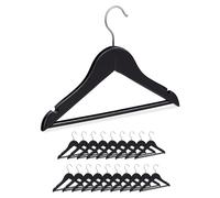 80 perchas de madera para ropa infantil, perchas para pantalones para niños y niñas, con gancho giratorio, con barra y ranuras, color