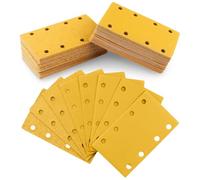 80 Piezas Papel Lija 80x133MM 8 Agujeros 40 60 80 120 180 240 320 400 Grano