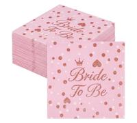 80 servilletas decorativas para despedida de soltera, color rosa, accesorios para mujeres, regalo de boda, equipo de novia, servilletas de papel para mujer