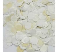 8000piezas Confeti Para Bodas,Confeti de Redondo de 2,5 cm de Color Blanco,Confetis Puntos para Decoración,Decoración de Mesa para Fiesta de Cumpleaños,Confetti para Globos