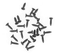 800Pcs M2 Tornillos autorroscantes Negro Avellanado Cruz plana Tornillo autoperforante Tornillos de cola de perforación de acero al carbono Juego surtido con estuche de plástico