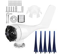 800W molino de viento generador de 5 palas pequeñas turbinas de viento equipo de energía industrial(Azul 24V)